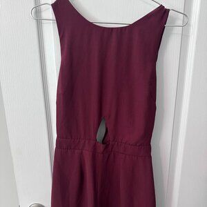 maroon romper